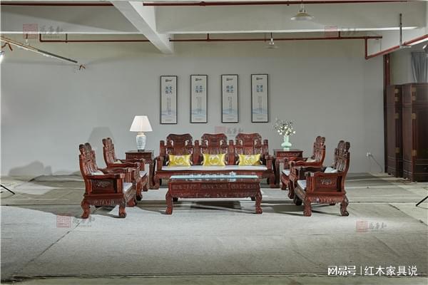 微凹黄檀沙发：展现家庭风貌的重要窗口 万事红红木(图1)